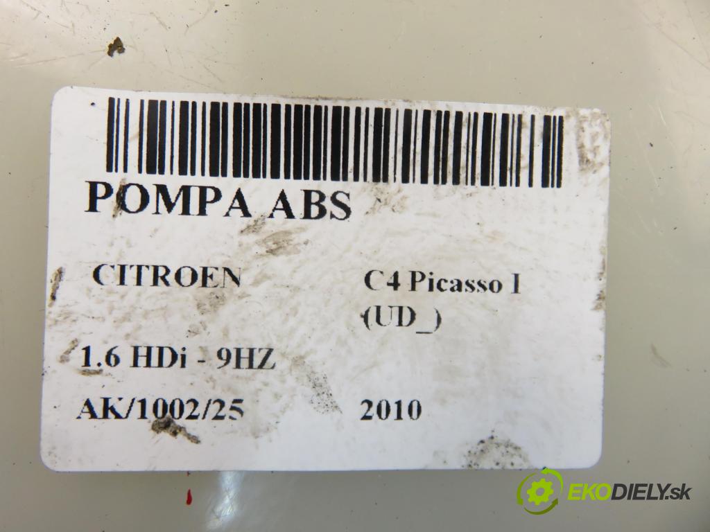 CITROEN C4 Picasso I (UD_) MINIVAN 2010 80,00 1.6 HDi 16V 109 - 9HZ 1560,00 Pumpa ABS 0265951525 (Pumpa ABS)