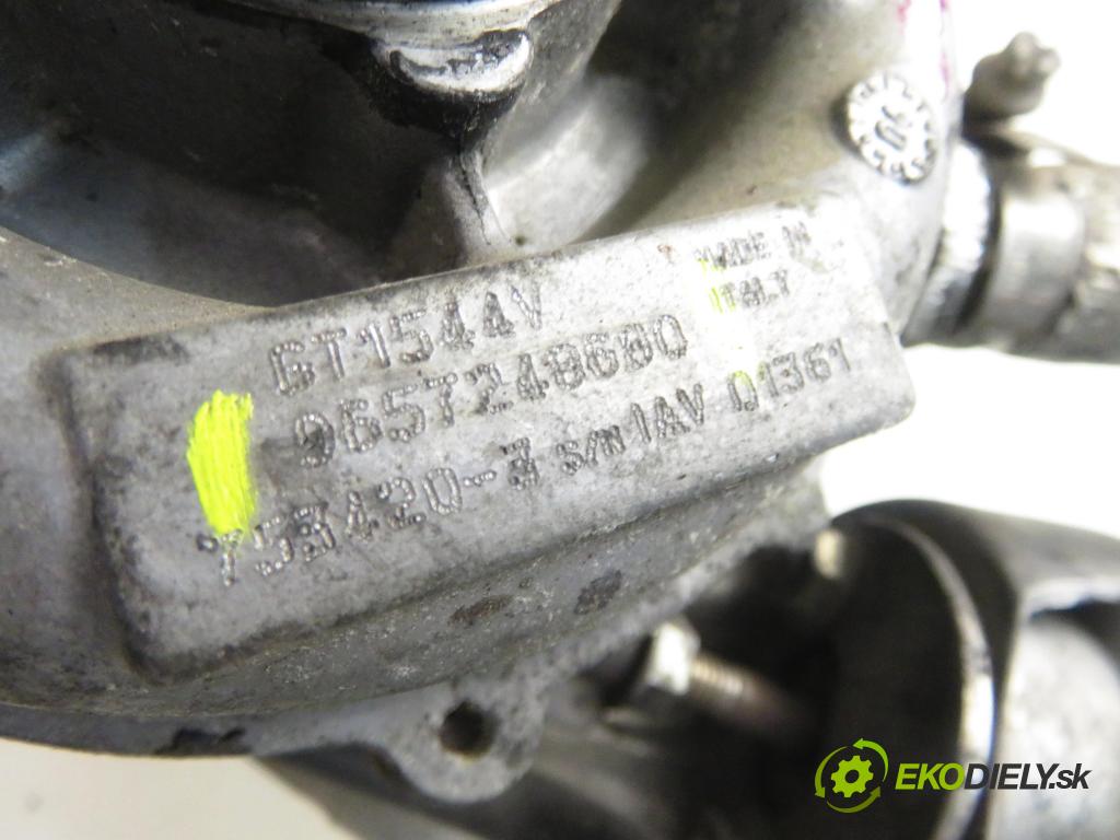PEUGEOT 307 (3A/C) HB 2005 80,00 1.6 HDi 110 1560,00 Turbodúchadlo 9657248680 (Turbodúchadlo (kompletné))
