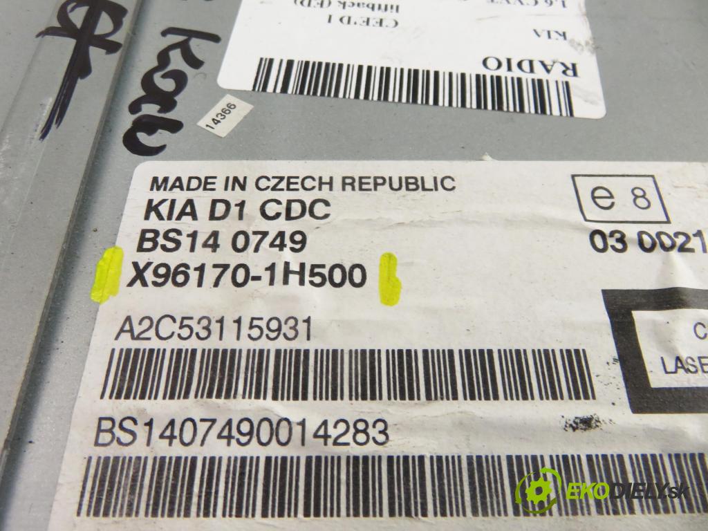 KIA CEE'D liftback (ED) HB 2008 92,00 1.6 CVVT - G4FC 1591,00 RADIO CD X9616701H500