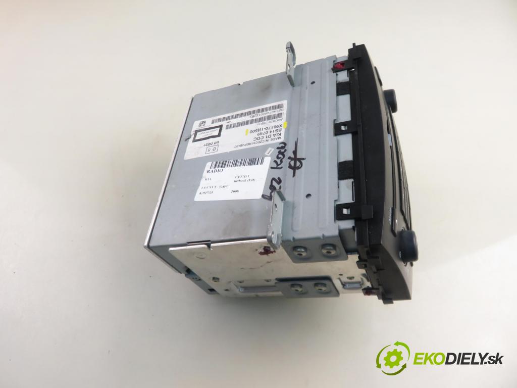 KIA CEE'D liftback (ED) HB 2008 92,00 1.6 CVVT - G4FC 1591,00 RADIO CD X9616701H500