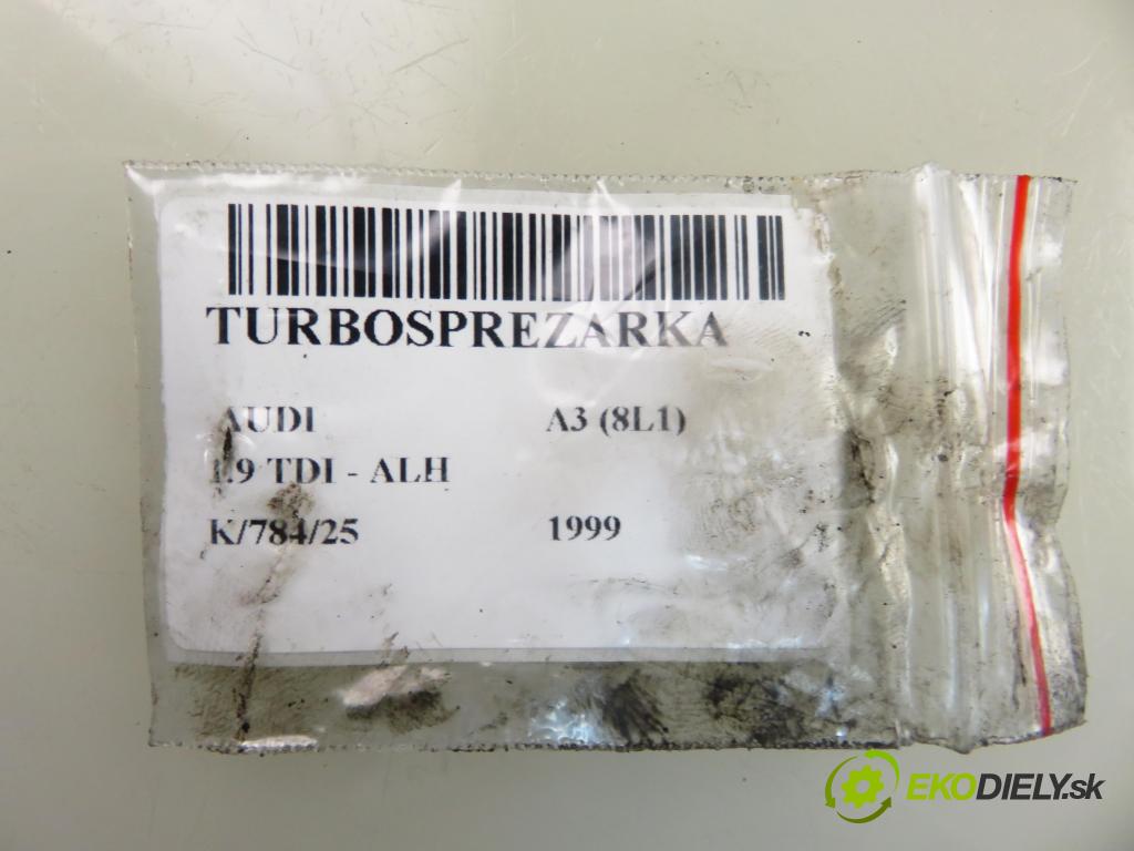 AUDI A3 (8L1) HB 1999 66,00 1.9 TDI 90 - ALH 1896,00 Turbodúchadlo 038253019A (Turbodúchadlo (kompletné))