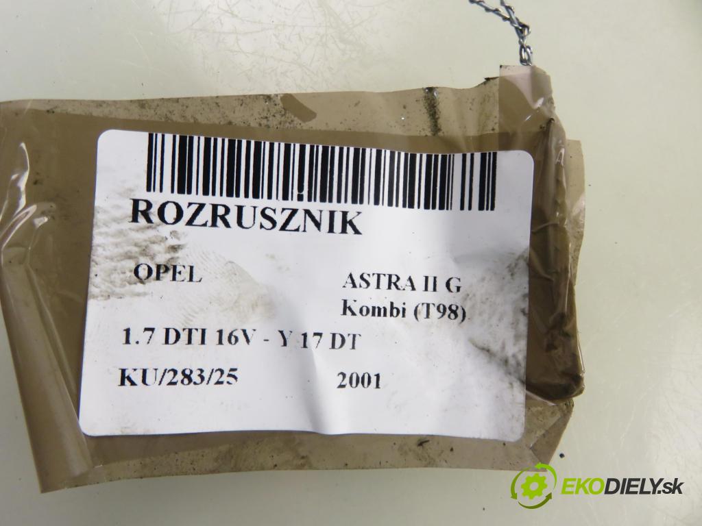 OPEL ASTRA G Kombi (T98) KOMBI 2001 55,00 1.7 DTI 16V - Y 17 DT 1686,00 startér  (Startér)