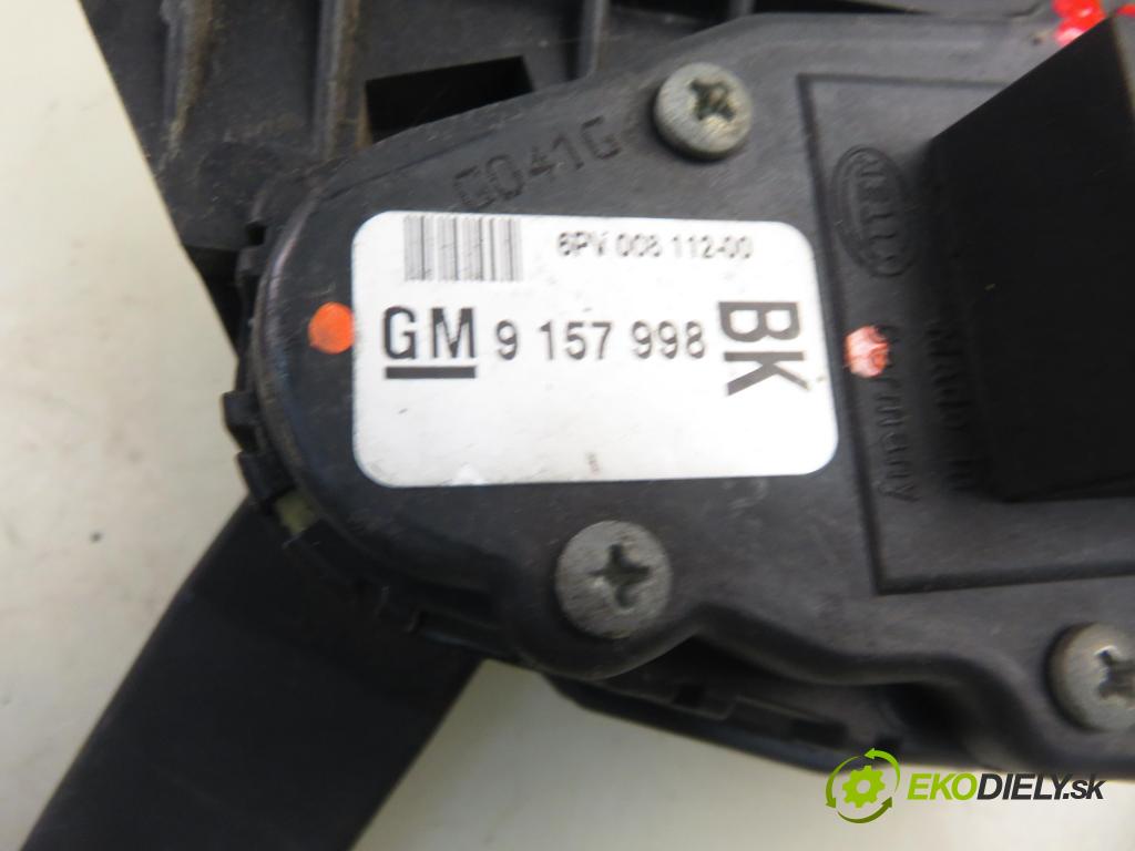 OPEL ASTRA G Kombi (T98) KOMBI 2001 55,00 1.7 DTI 16V - Y 17 DT 1686,00 Potenciometer plynu 9157998BK (Potenciometer plynového pedálu)