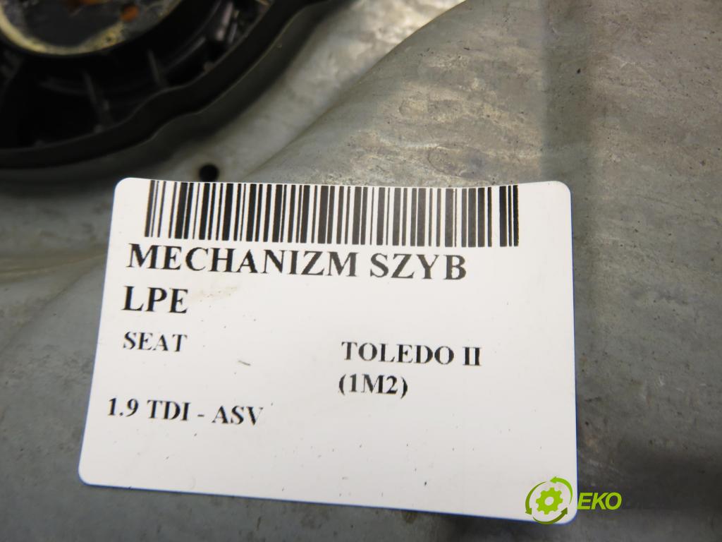 SEAT TOLEDO II (1M2) SEDAN 2002 81,00 1.9 TDI - ASV 1896,00 mechanismus oken 1J0959801F