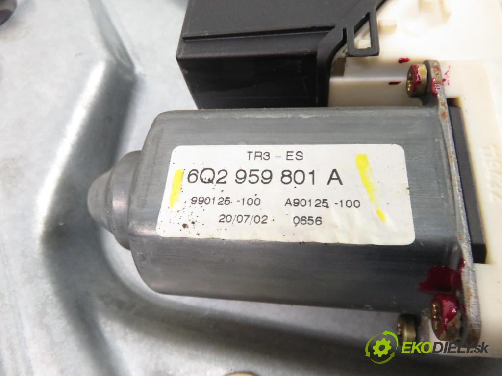 SEAT IBIZA III (6L1) HB 2003 47,00 1.2 12V - AZQ 1198,00 mechanismus oken PPE 3D 6Q2959801A ; 6L3837752AD ; 6L3837756H