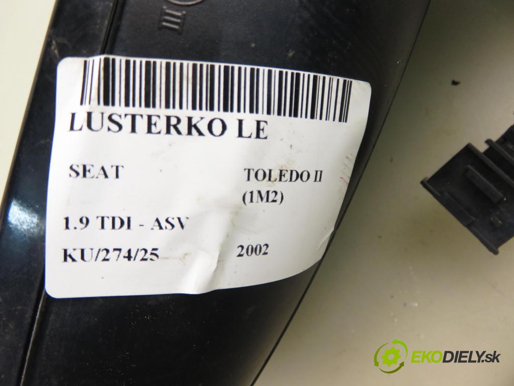 SEAT TOLEDO II (1M2) SEDAN 2002 81,00 1.9 TDI - ASV 1896,00 Spätné zrkadlo LE 1M0857933