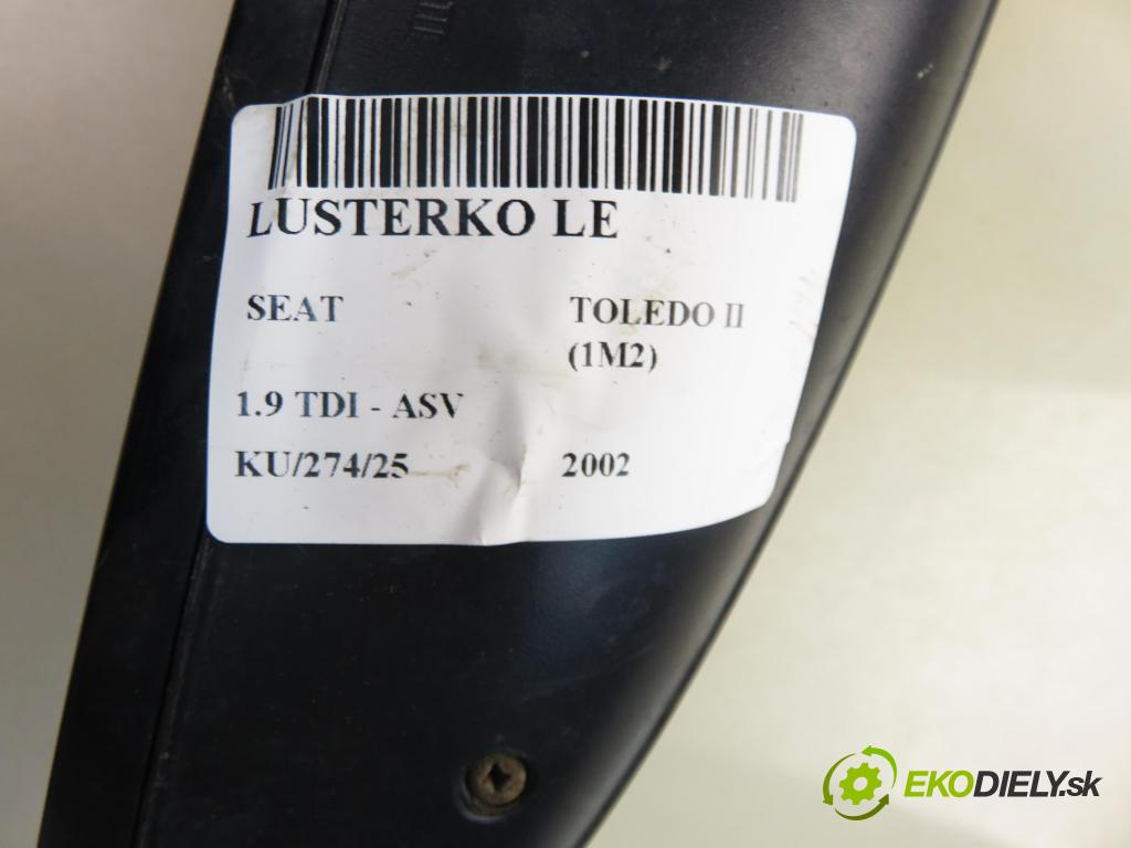 SEAT TOLEDO II (1M2) SEDAN 2002 81,00 1.9 TDI - ASV 1896,00 Spätné zrkadlo LE 1M0857933