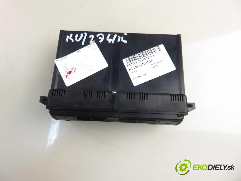 SEAT TOLEDO II (1M2) SEDAN 2002 81,00 1.9 TDI - ASV 1896,00 Panel kúrenia KLIMATRONIK 1M0820043C