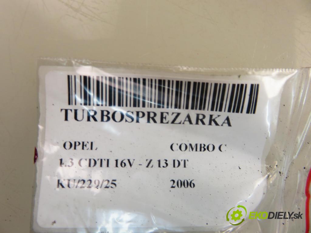 OPEL COMBO C FURGON 2006 51,00 1.3 CDTI 16V - Z 13 DT 1248,00 Turbodúchadlo 73501344 ; 54359700006 (Turbodúchadlo (kompletné))