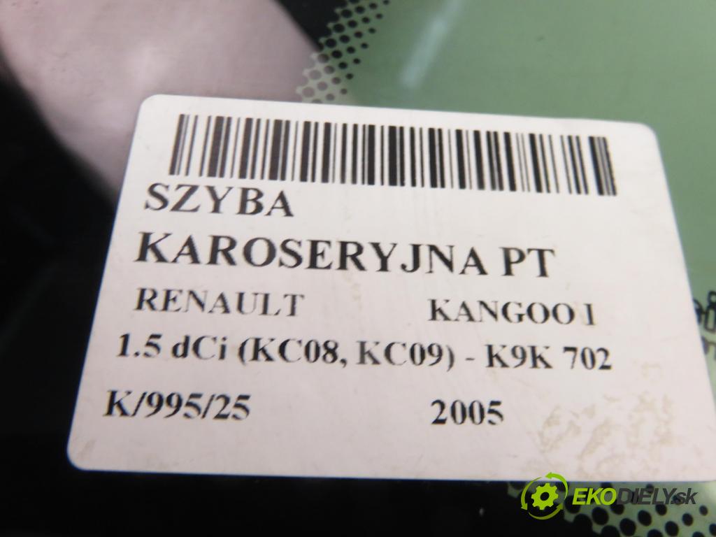 RENAULT KANGOO (KC0/1_) KOMBIVAN 2005 60,00 1.5 dCi 80 - K9K 702 1461,00 Okno Dvere posúvne P