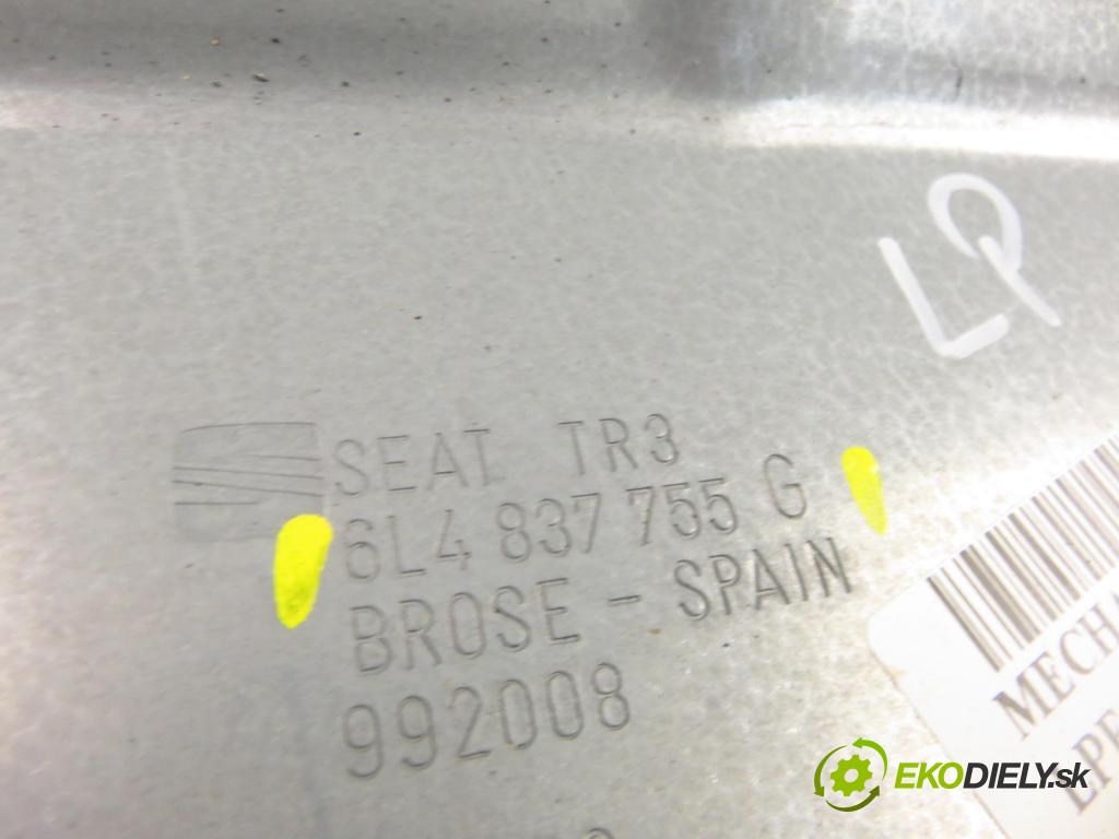 SEAT IBIZA III (6L1) HB 2003 55,00 1.4 16V - BBY 1390,00 Mechanizmus okien 6L4837755G ; 6L4837751Q ; 6Q2959802A