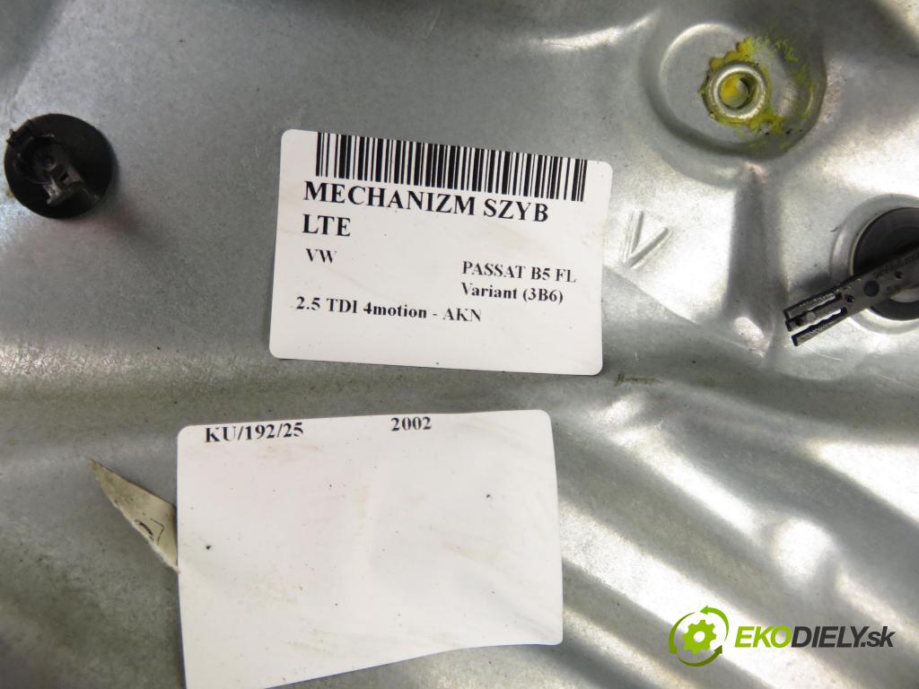 VW PASSAT B5.5 Variant (3B6) KOMBI 2002 110,00 2.5 TDI 4motion - AKN 2496,00 mechanismus oken LTE 3B9839755C ; 3B9839751CM