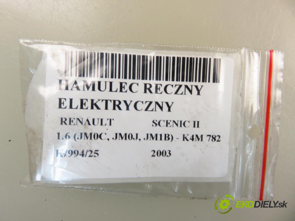 RENAULT SCENIC II (JM0/1_) MINIVAN 2003 83,00 1.6 (JM0C, JM0J, JM1B) - K4M 782 1598,00 BRZDA: ručně elektrický 8200702092
