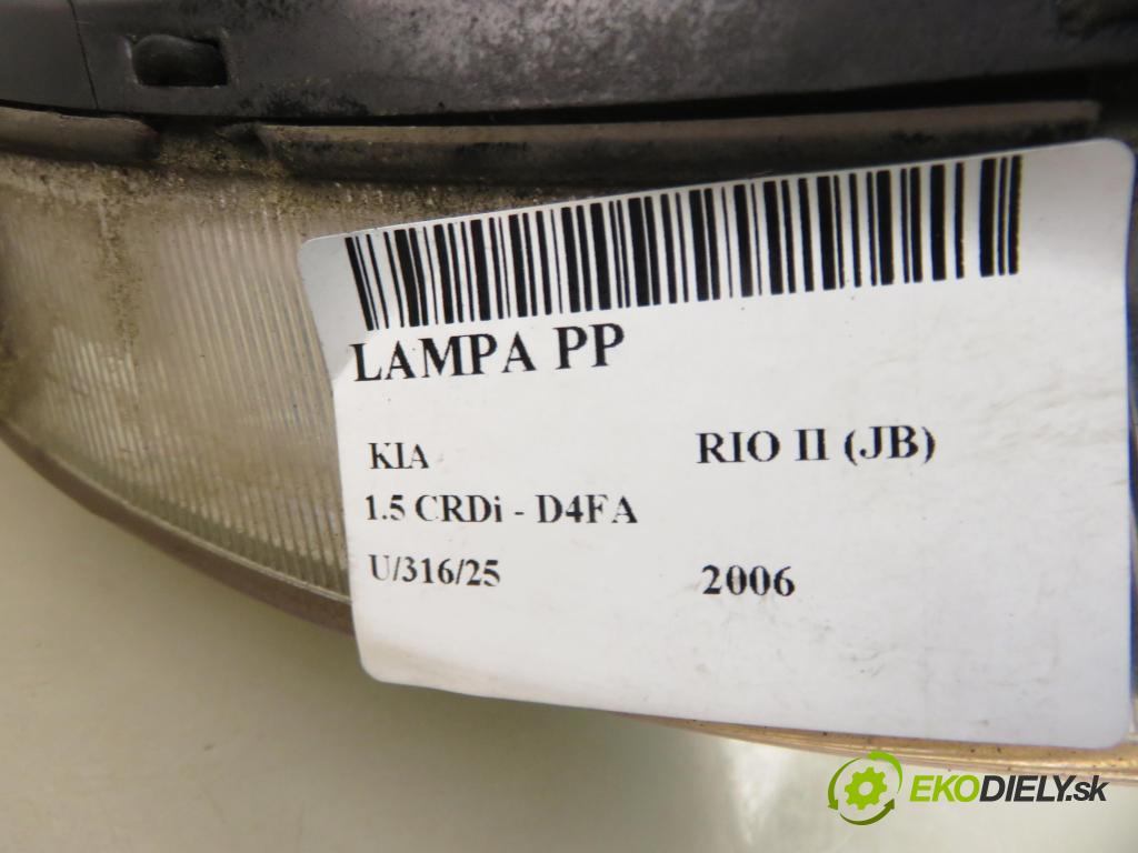 KIA RIO II (JB) SEDAN 2006 81,00 1.5 CRDi 110 - D4FA 1493,00 Svetlo PP