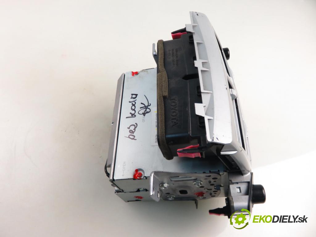 TOYOTA YARIS (_P9_) HB 2005 51,00 1.0 VVT-i (KSP90_) - 1KR-FE 998,00 RADIO CD 8612052480