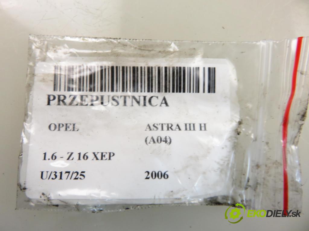 OPEL ASTRA H (A04) HB 2006 77,00 1.6 - Z 16 XEP 1598,00 Škrtiaca klapka 055559227 ; 25378492A (Škrtiaca klapka)