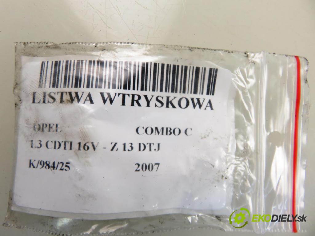 OPEL COMBO C FURGON 2007 55,00 1.3 CDTI 16V - Z 13 DTJ 1248,00 Lišta vstrekovacia 55197125 ; 0445214090 ; 0281002584 (Vstrekovacia lišta)