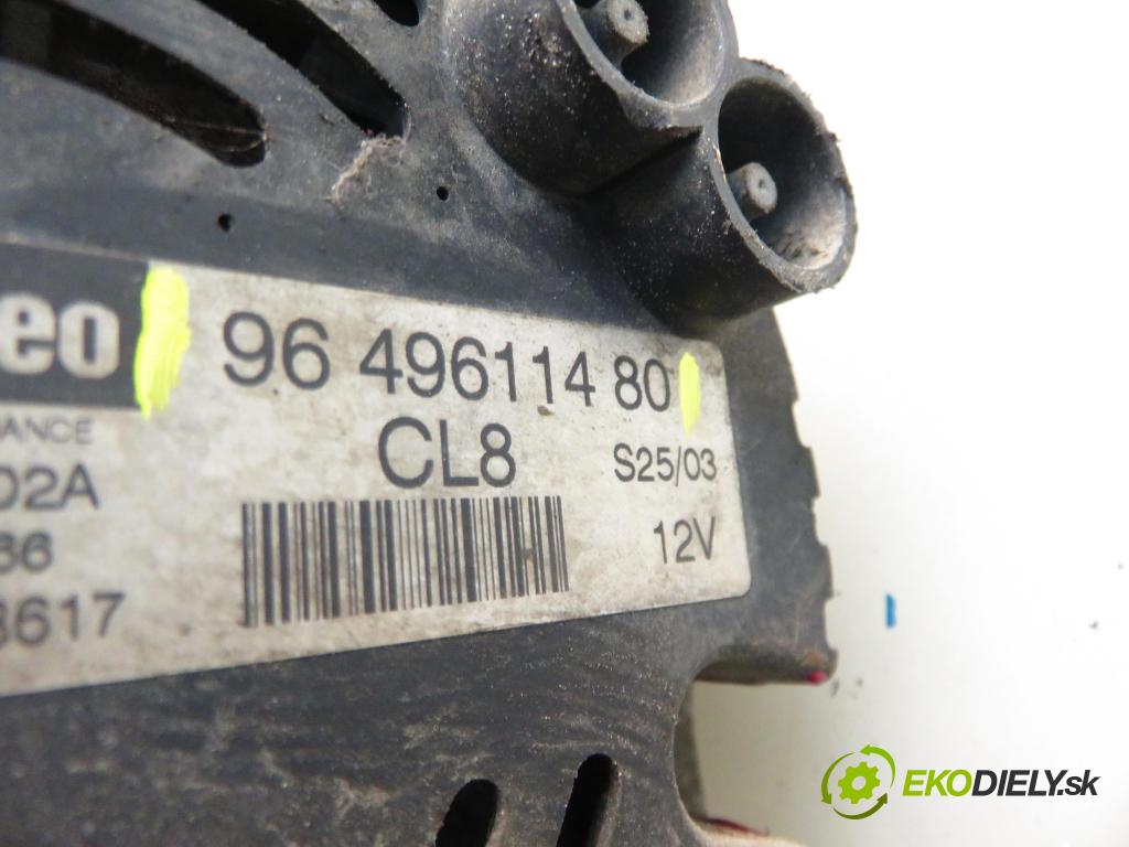 PEUGEOT 206 CC (2D) CABRIO 2005 100,00 2.0 S16 - RFN (EW10J4) 1997,00 Alternátor 9649611480 (Alternátor)