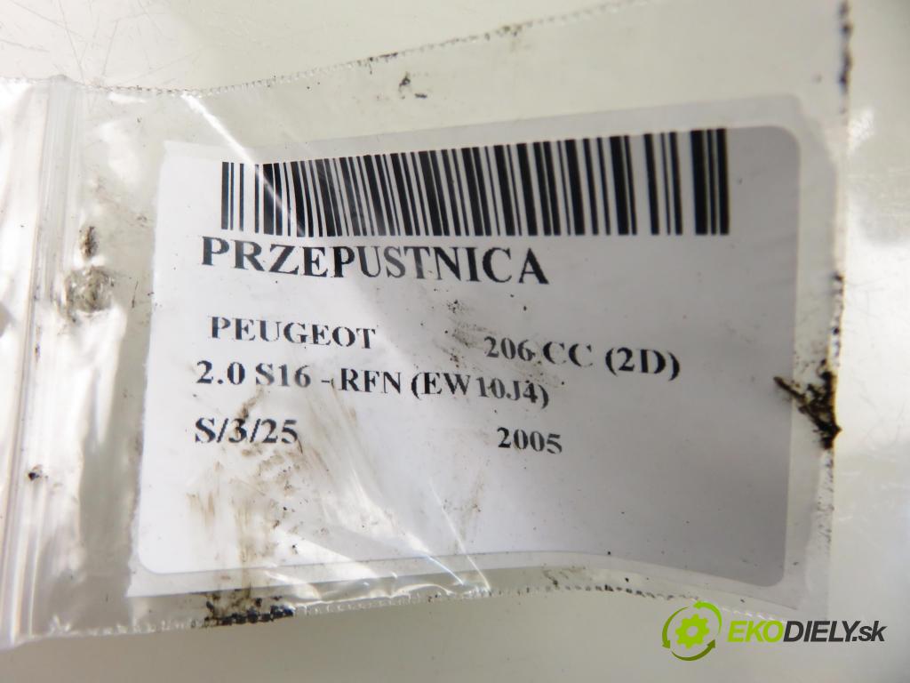 PEUGEOT 206 CC (2D) CABRIO 2005 100,00 2.0 S16 - RFN (EW10J4) 1997,00 Škrtiaca klapka 9648053780 ; 408239823003 (Škrtiaca klapka)