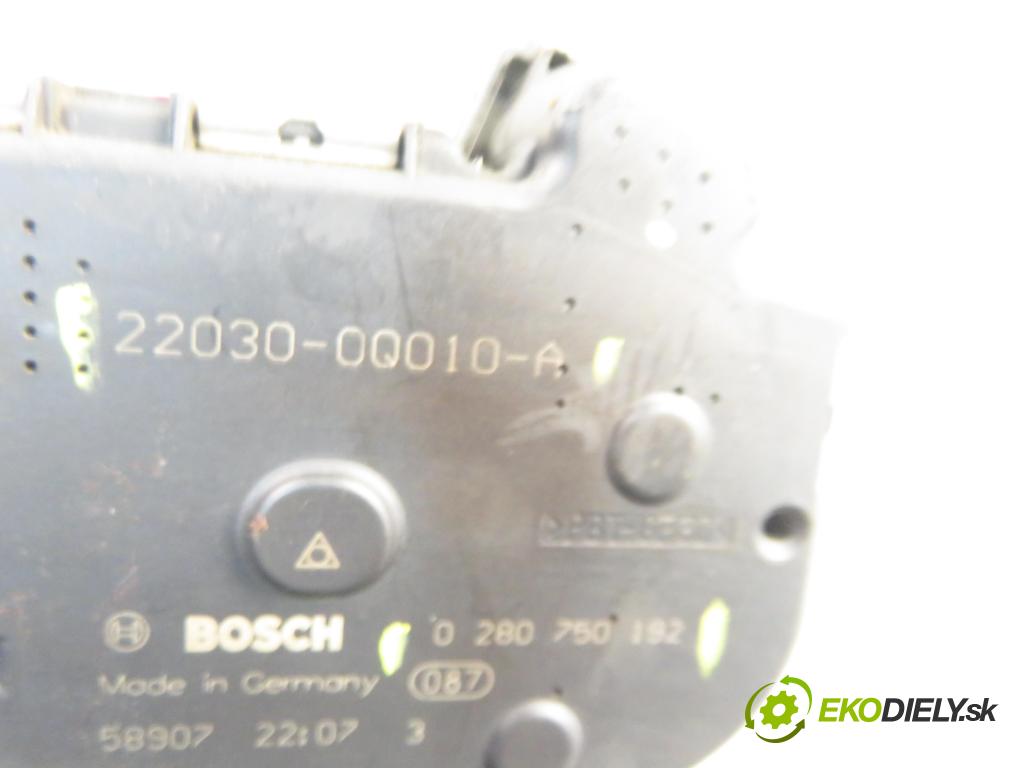 TOYOTA YARIS (_P9_) HB 2005 51,00 1.0 VVT-i (KSP90_) - 1KR-FE 998,00 Škrtiaca klapka 220300Q010 ; 0280750192 ; 220300Q010A (Škrtiaca klapka)