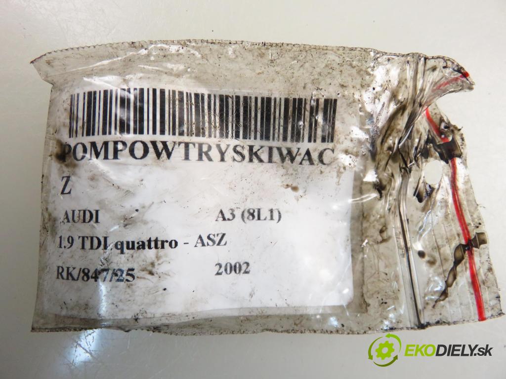 AUDI A3 (8L1) HB 2002 96,00 1.9 TDI quattro - ASZ 1896,00 vstříkovač 038130073AL ; 0414720039 (Vstřikovač paliva)