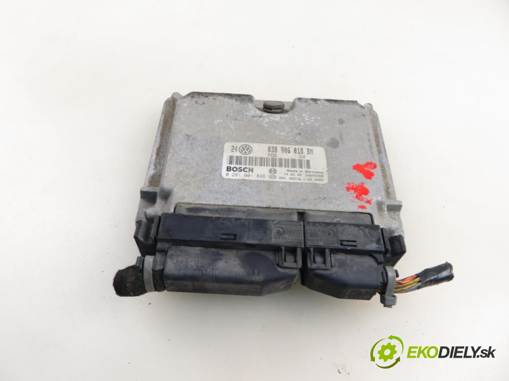 VW BORA (1J2) SEDAN 2000 81,00 1.9 TDI 110 - ASV 1896,00 Riadiaca jednotka Motor 038906018BM