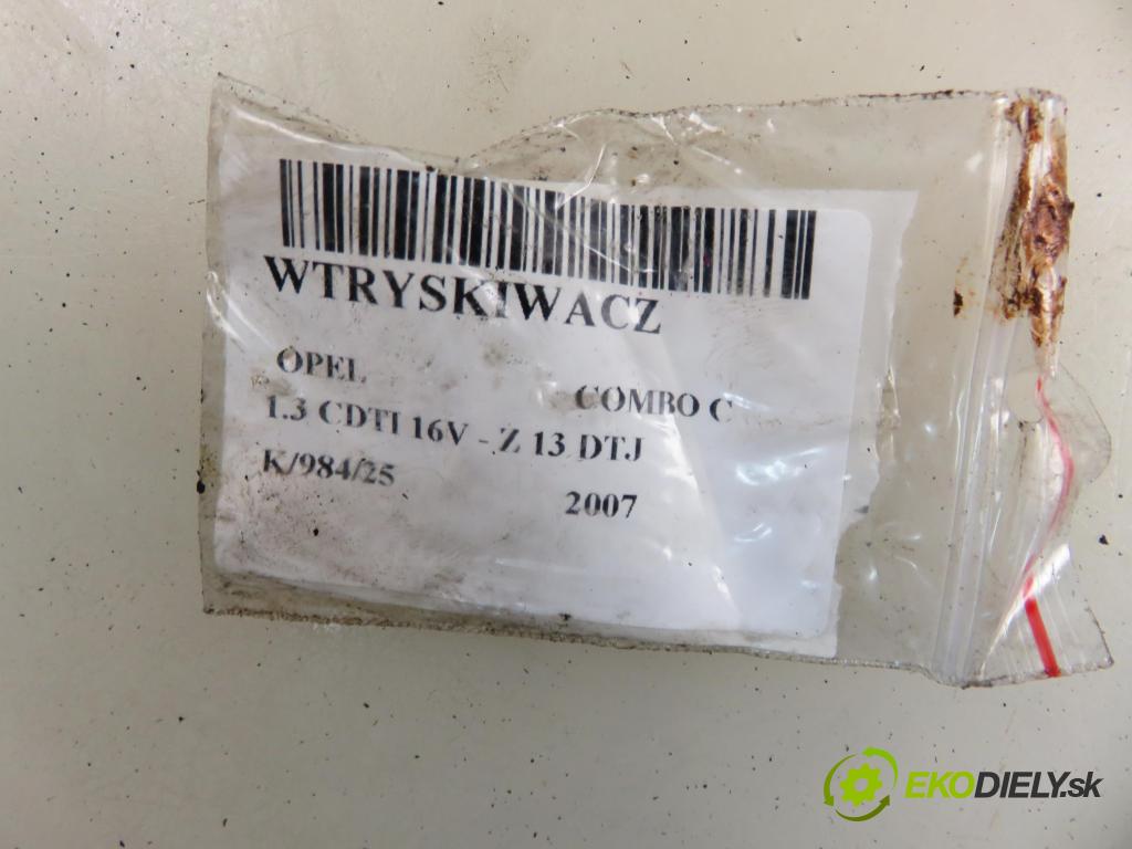 OPEL COMBO C FURGON 2007 55,00 1.3 CDTI 16V - Z 13 DTJ 1248,00 vstrekovač 0986435102 (Vstrekovač paliva)