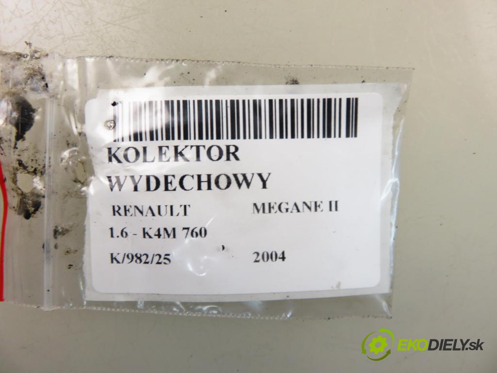 RENAULT MEGANE II sedan (LM0/1_) SEDAN 2004 0,00 1.6 - K4M 760 1598,00 Potrubie VYČERPAT:  (Výfukové potrubie)