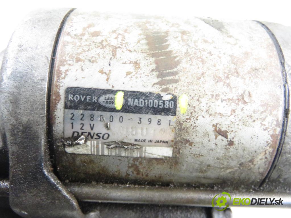 LAND ROVER FREELANDER (L314) SUV 2000 72,00 2.0 DI 4x4 - 20 T2N 1994,00 Štartér NAD100580 (Štartér)