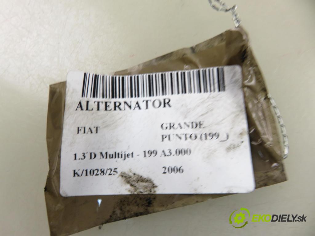 FIAT GRANDE PUNTO (199_) HB 2006 66,00 1.3 D Multijet 90 - 199 A3.000 1248,00 Alternátor LRA02804 (Alternátor)
