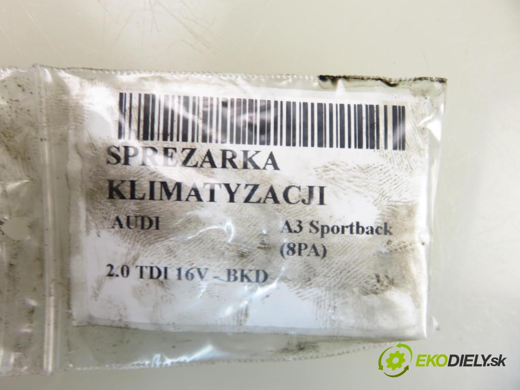 AUDI A3 Sportback (8PA) HB 2005 103,00 2.0 TDI 16V - BKD 1968,00 KOMPRESOR: klimatizácie 1K0820803S (Kompresor klimatizácie)