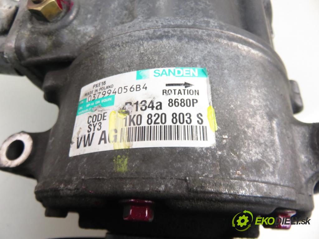 AUDI A3 Sportback (8PA) HB 2005 103,00 2.0 TDI 16V - BKD 1968,00 KOMPRESOR: klimatizácie 1K0820803S (Kompresor klimatizácie)