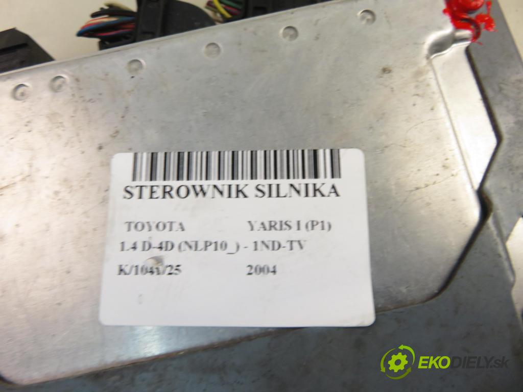 TOYOTA YARIS (_P1_) HB 2004 55,00 1.4 D-4D (NLP10_) - 1ND-TV 1364,00 Riadiaca jednotka Motor 0281011651 ; 896610D171