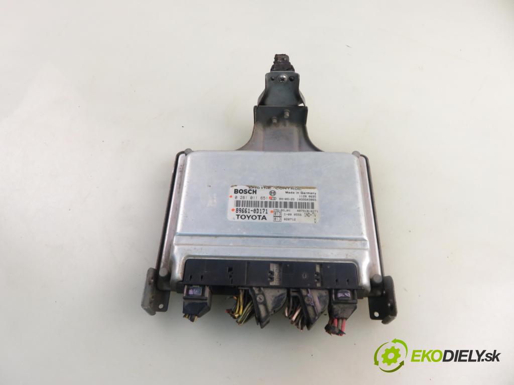 TOYOTA YARIS (_P1_) HB 2004 55,00 1.4 D-4D (NLP10_) - 1ND-TV 1364,00 Riadiaca jednotka Motor 0281011651 ; 896610D171