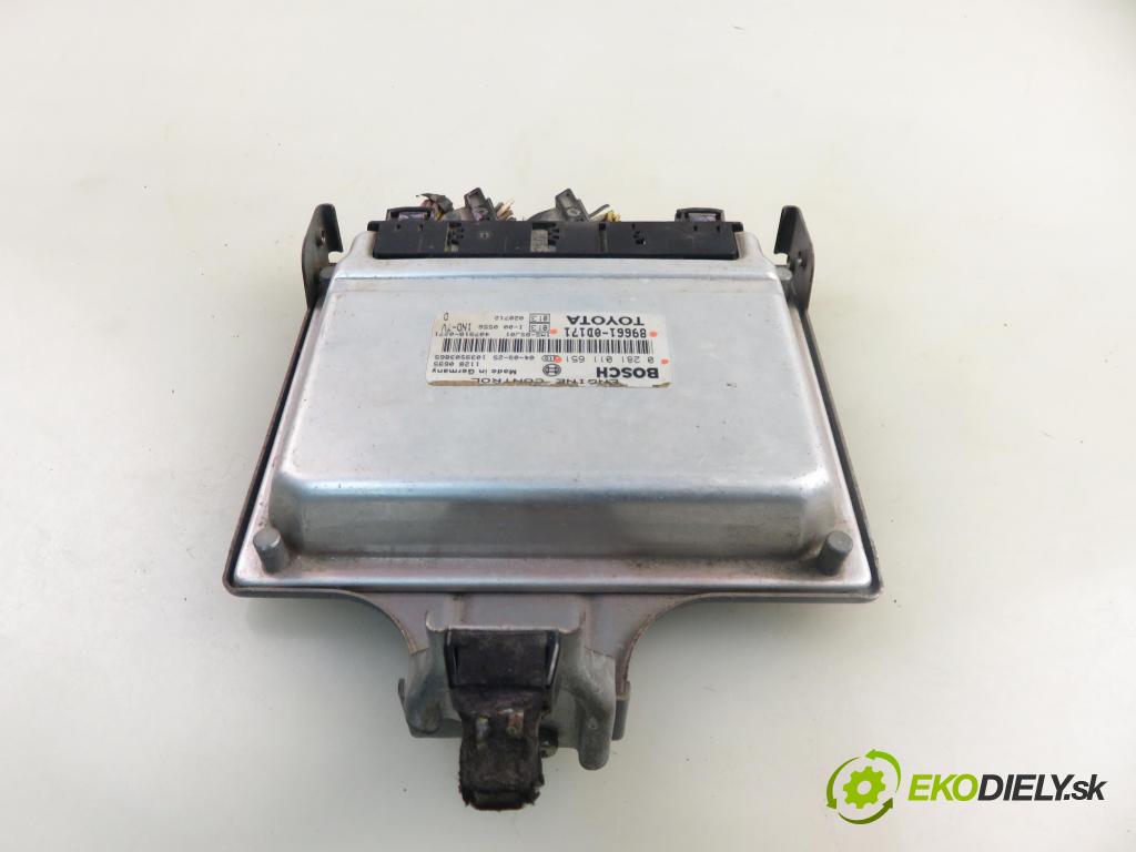 TOYOTA YARIS (_P1_) HB 2004 55,00 1.4 D-4D (NLP10_) - 1ND-TV 1364,00 Riadiaca jednotka Motor 0281011651 ; 896610D171