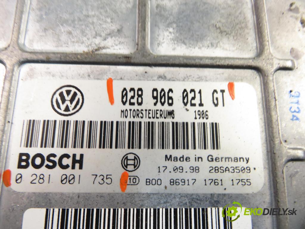VW SHARAN (7M8, 7M9, 7M6) MINIVAN 1998 81,00 1.9 TDI 110 - AFN 1896,00 Riadiaca jednotka Motor 028906021GT ; 0281001735