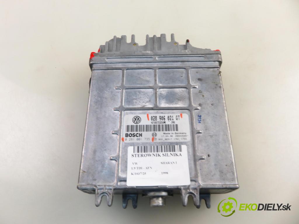 VW SHARAN (7M8, 7M9, 7M6) MINIVAN 1998 81,00 1.9 TDI 110 - AFN 1896,00 Riadiaca jednotka Motor 028906021GT ; 0281001735