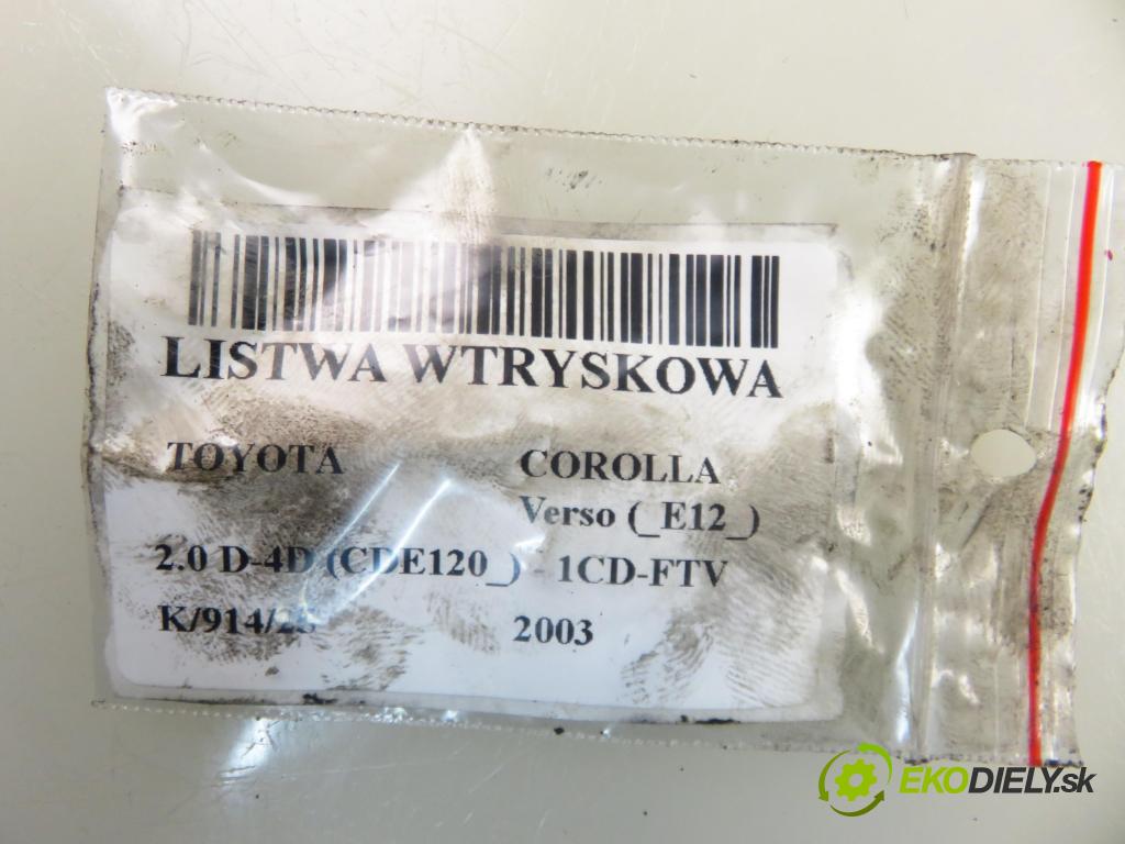 TOYOTA COROLLA Verso (_E12_) MINIVAN 2003 66,00 2.0 D-4D (CDE120_) - 1CD-FTV 1995,00 lišta vstřikovací 8945812020 (Vstřikovací lišta)