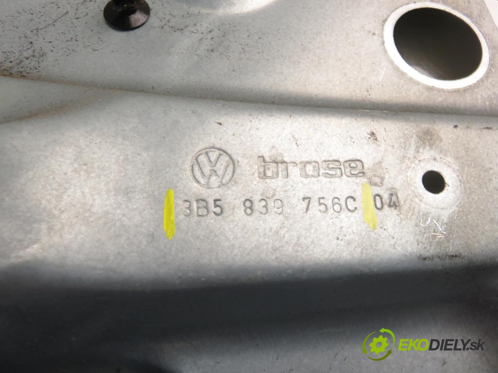 VW PASSAT B5.5 (3B3) SEDAN 2002 74,00 1.9 TDI PD 101 - AVB 1896,00 mechanismus oken PTE 3B5839756C