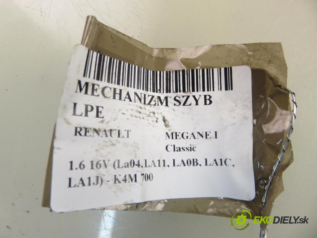 RENAULT MEGANE I Classic (LA0/1_) SEDAN 2002 79,00 1.6 16V (La04, LA11, LA0B, LA1C, LA1J) - K4M 700 1598,00 mechanismus oken