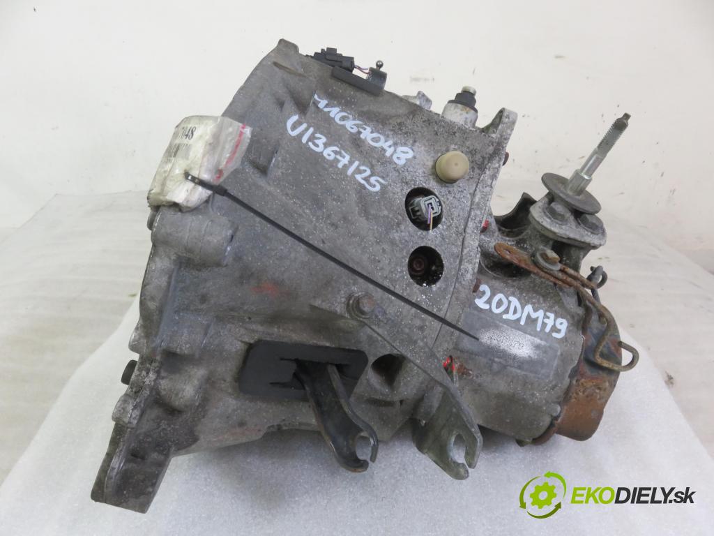 PEUGEOT PARTNER Skrzynia (5_, G_) FURGON 2006 66,00 2.0 HDi - RHY (DW10TD) 1997,00 převodovka MANUALNA 20DM79