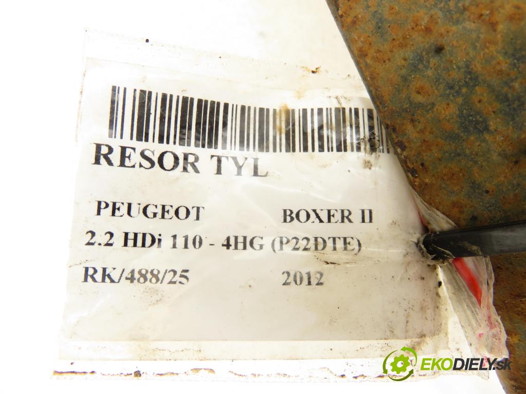 PEUGEOT BOXER Skrzynia FURGON 2012 81,00 2.2 HDi 110 - 4HG (P22DTE) 2198,00 Listové pero zadné