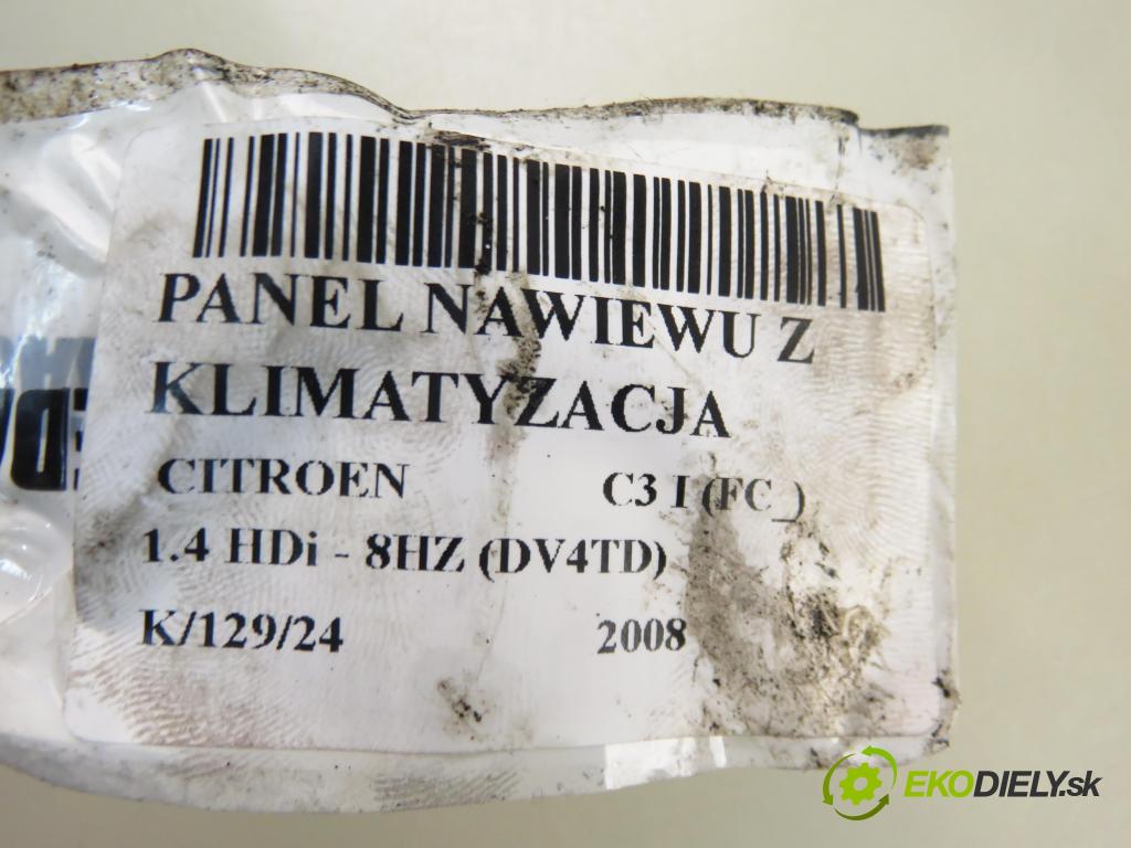 CITROEN C3 I (FC_) HB 2008 50,00 1.4 HDi - 8HZ (DV4TD) 1398,00 Panel kúrenia KLIMATIZACE: N105560A