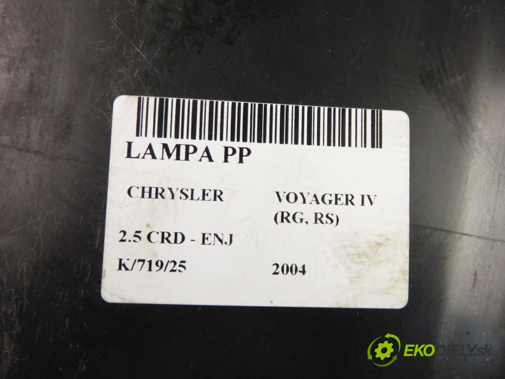 CHRYSLER VOYAGER IV (RG, RS) MINIVAN 2004 105,00 2.5 CRD 143 - ENJ 2499,00 Svetlo PP