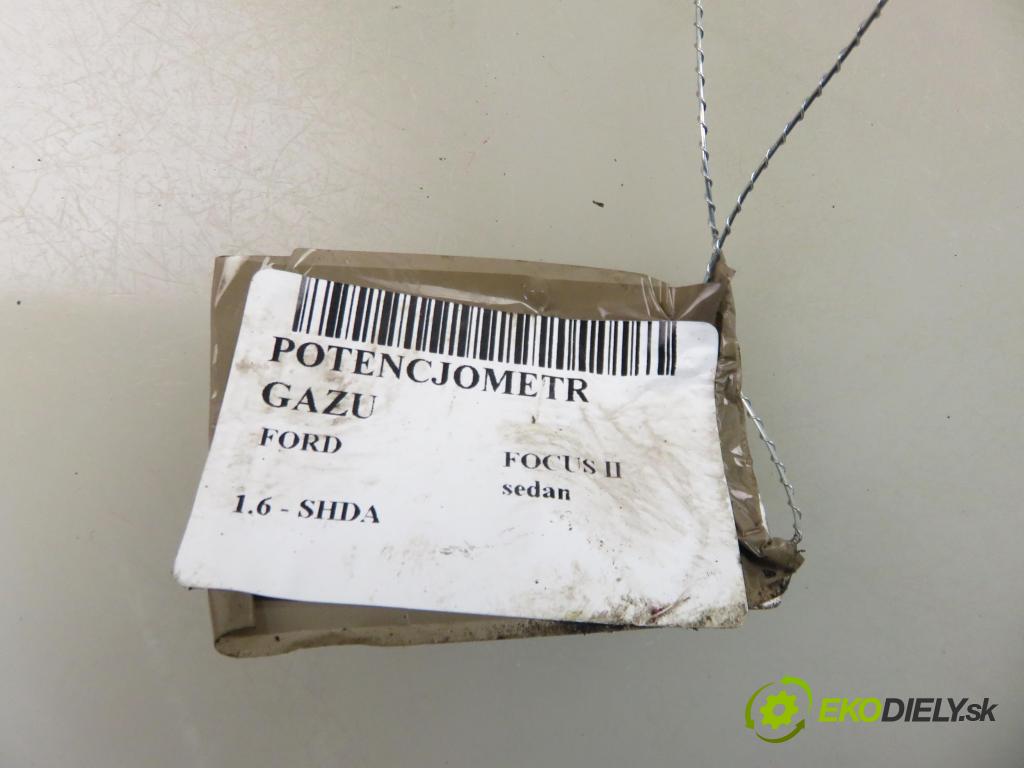 FORD FOCUS II sedan (DB_, FCH, DH) SEDAN 2008 74,00 1.6 - SHDA 1596,00 Potenciometer plynu 4M519F836AJ ; 6PV00864162 (Potenciometer plynového pedálu)