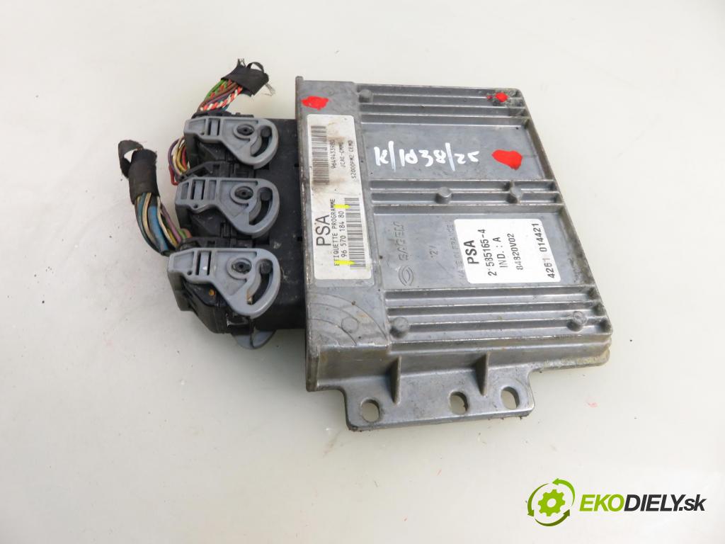 CITROEN C2 (JM_) HB 2004 50,00 1.4 - KFV (TU3JP) 1360,00 Riadiaca jednotka Motor 9657018480