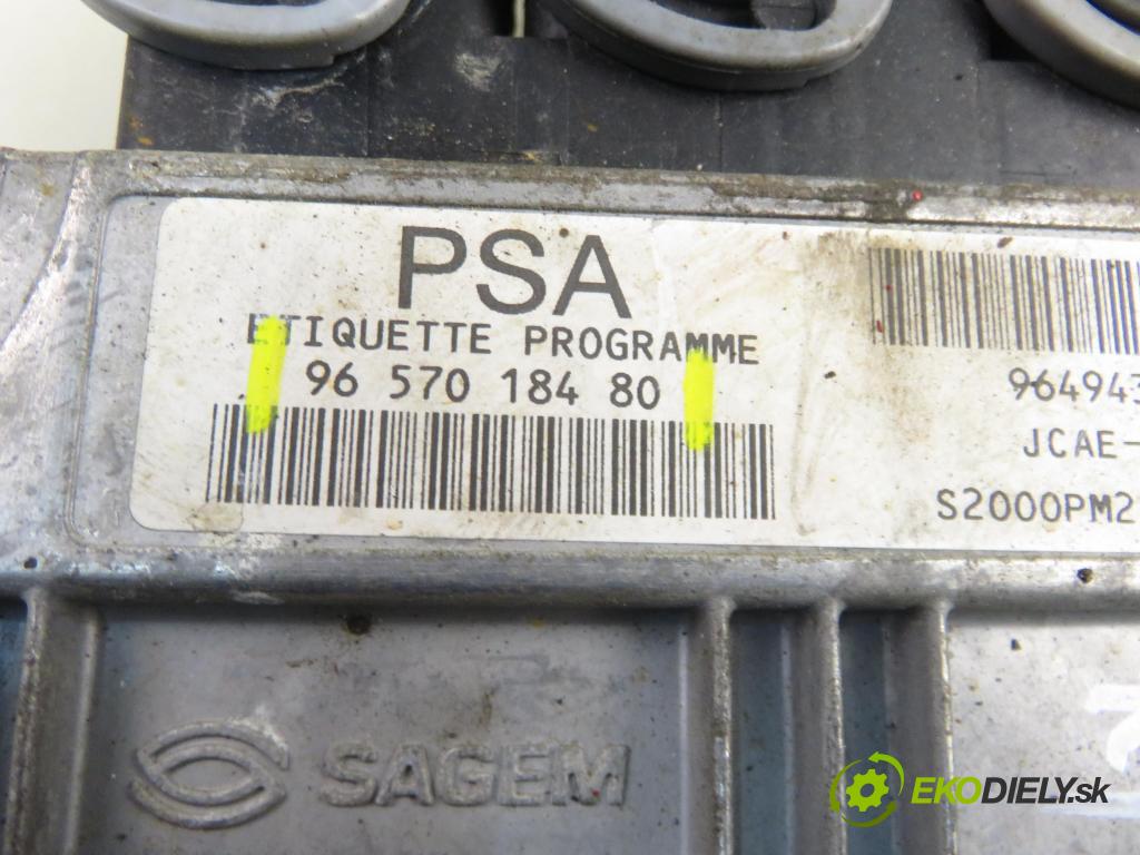 CITROEN C2 (JM_) HB 2004 50,00 1.4 - KFV (TU3JP) 1360,00 Riadiaca jednotka Motor 9657018480