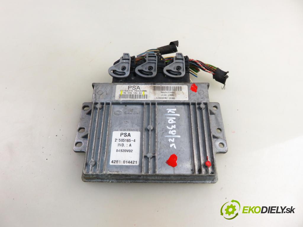 CITROEN C2 (JM_) HB 2004 50,00 1.4 - KFV (TU3JP) 1360,00 Riadiaca jednotka Motor 9657018480