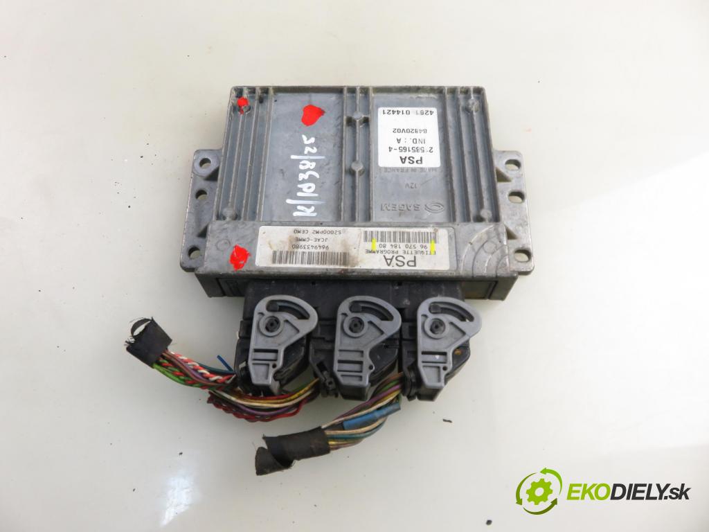 CITROEN C2 (JM_) HB 2004 50,00 1.4 - KFV (TU3JP) 1360,00 Riadiaca jednotka Motor 9657018480