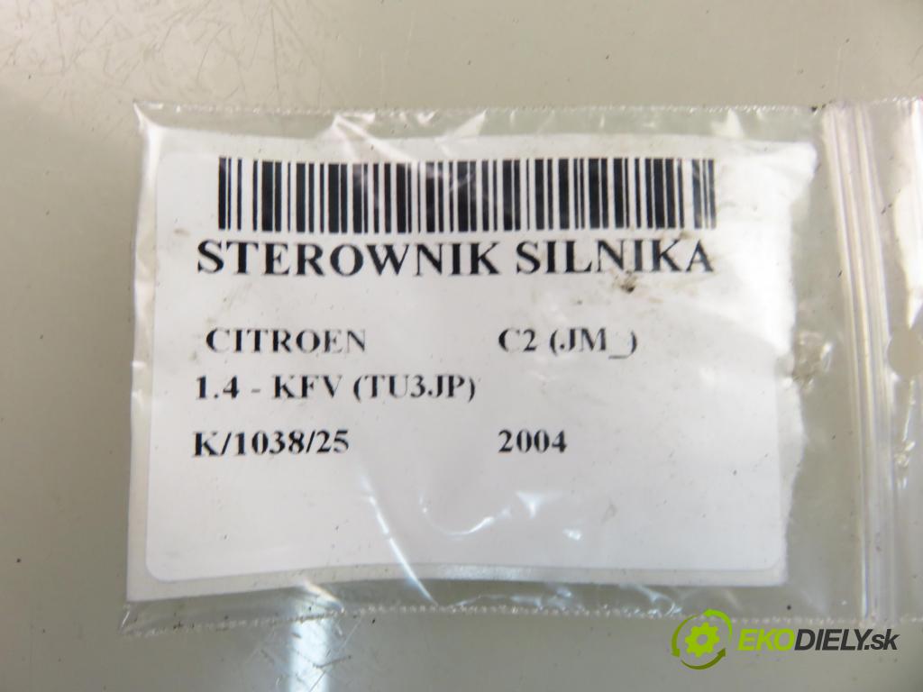 CITROEN C2 (JM_) HB 2004 50,00 1.4 - KFV (TU3JP) 1360,00 Riadiaca jednotka Motor 9657018480